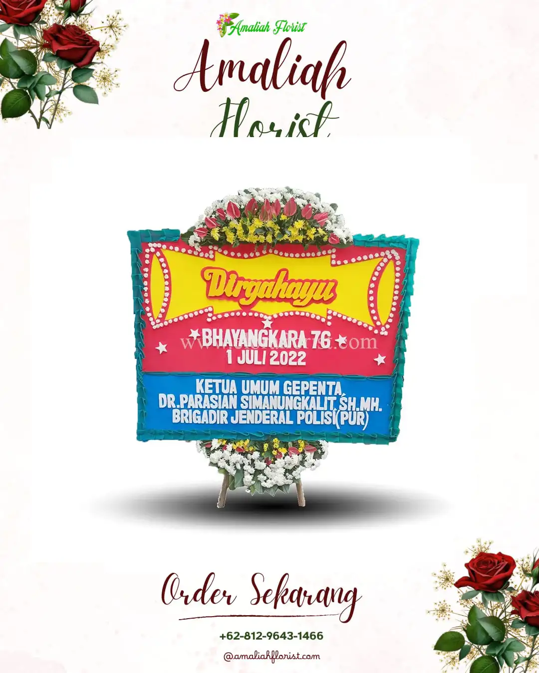 Papan Bunga HUT Ulang Tahun Tianyar Tengah
